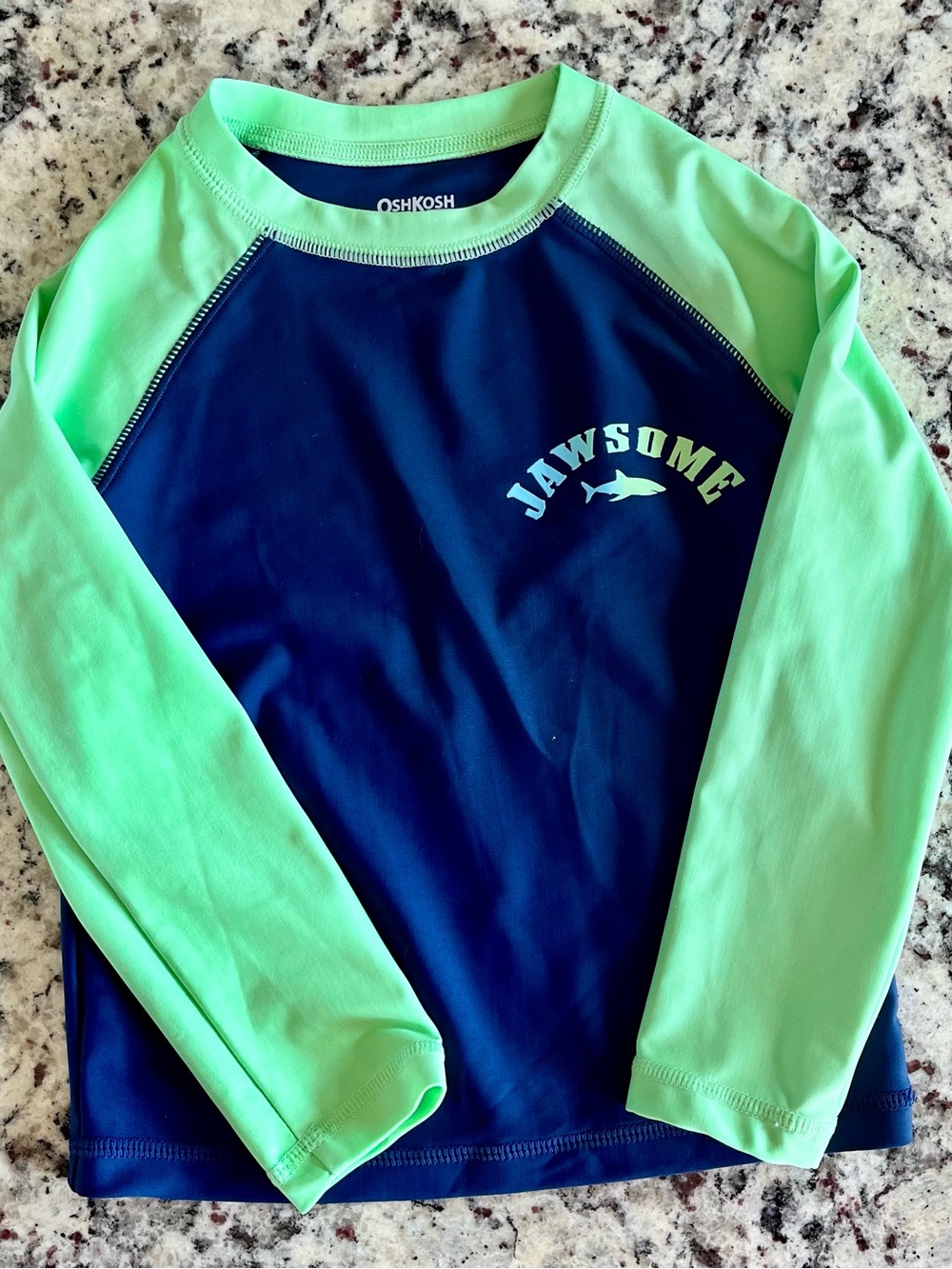 2T long sleeve swim shirt